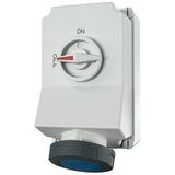 Mennekes Wall mounted recept., 63A5p9h230V, IP67 5112A