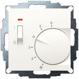 UP room controller, RAL1013 matt 55x55, 5-30C, AC 24V, 1 opener 10 A at DC 24 V 100 W, temperature reduction approx. 4K