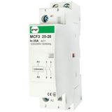 Modular contactor with manual operating MCF3i  25A 2NО coil 230V AC