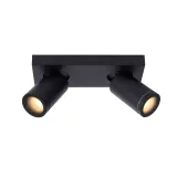 TAYLOR Ceiling Spotlight 2x GU10/5W IP44 DTW  Blac