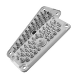 MC3 cable entry plate IP65 Ral 7035 (single pack with pins)