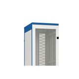 Door metal perforated 80% DS/DSZ/DSS(IP20) 27U,W=800,RAL7035