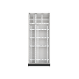 TW312GKD Floor-standing cabinet, Field width: 3, Rows: 12, 1850 mm x 800 mm x 350 mm, Grounded (Class I), IP30