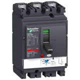 circuit breaker ComPact NSX100F, 36 kA at 415 VAC, MA trip unit 50 A, 3 poles 3d