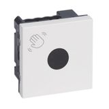 Mosaic contactless switch for 2-module door control - antimicrobial white