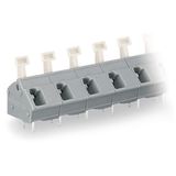 PCB terminal block push-button 2.5 mm² gray