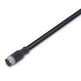 Sensor/Actuator cable M12A socket straight 4-pole