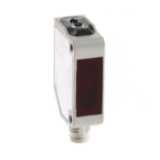 Photoelectric sensor, rectangular housing, stainless steel, red LED, r