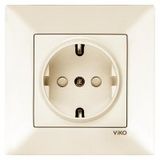 Meridian Beige (Quick Connection) Child Protected Earthed Socket