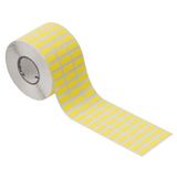 Device marking, Self-adhesive, halogen-free, 20 mm, Polyester, yellow