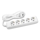 X-tendia White Five Gang Earth Socket with Cable CP