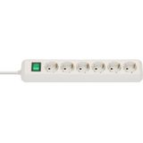 Eco-Line extension lead with switch 6-way white 3m H05VV-F 3G1,5