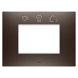 EGO SMART PLATE - IN PAINTED TECHNOPOLYMER - 3 MODULES - BROWN SHADE - CHORUSMART
