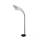 Reed LED floor lamp matt black