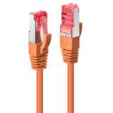 30m Cat.6 S/FTP Network Cable, Orange RJ45, M/M, 250MHz, Copper, 27AWG