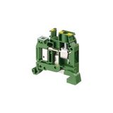 D6/8,P,ADO3,EX, TERMINAL BLOCK, FEED THROUGH, YELLOW, 8MM SPACING, 50X41MM, DIN RAIL MOUNT