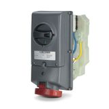 INTERLOCK.SOCKET 3P+E IP66/IP67 16A 10h