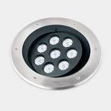 Recessed uplighting IP66-IP67 Gea Power LED Pro Ø300mm Efficiency LED 16.8W LED warm-white 3000K DALI-2/PUSH AISI 316 stainless steel 1992lm