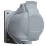 Industrial socket outlets for panel mounting, 3P+E, 16 A, Optional voltage V