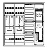 Z„hlerverteiler 1xZF, H=1100 B=1050 T=210mm, 1xTSG, VF, MF
