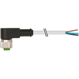 M12 female 90° A-cod. with cable PUR 5x0.34 gy UL/CSA+drag ch. 25m