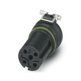 Flush-type connector