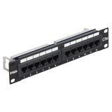 10 in organizer tray 12RJ45 Cat5e UTP 1u