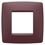 ONE INTERNATIONAL PLATE - IN PAINTED TECHNOPOLYMER - 2 MODULES - TUSCAN RED - CHORUSMART