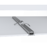 Building-in aluminium profile for 1 LED-strip, Flügel-Profil SMALL, Länge 3m