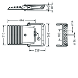 Floodlight / Projectors Lumena Plus 40 CLO (normal) Lens Grey ET 18,50W 2200lm 70 asym. mittelbreitstr. (AM19L) IP66 IK09 5 SDCM 8131340