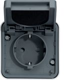 CUBYKO SECURITY SOCKET WALL IP55 GRAY