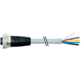 7/8'' female 0° with cable PUR 5x2.5 gy UL/CSA+drag ch. 20m