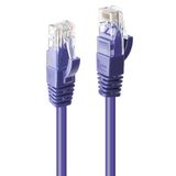 10m Cat.6 U/UTP Network Cable, Purple RJ45, M/M, 250MHz, Copper