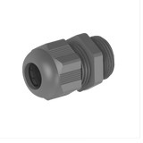 Cable gland, long thread, M25, 13-18mm, PA6, grey RAL7001, IP68