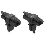 T-distribution connector 3-pole Cod. A black