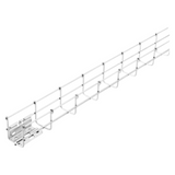 GALVANIZED WIRE MESH CABLE TRAY BFR60 - PRE-MOUNTED COUPLERS - LENGTH 3 METERS - WIDTH 200MM - FINISHING: GAC