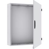 TG204G Wall-mounting cabinet, Field Width: 2, Number of Rows: 4, 650 mm x 550 mm x 225 mm, Grounded, IP55
