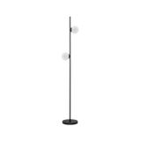 Sandy Black Aluminium & Opal Glass LED 16 Watt 220 - 240 Volt 1860Lm 3000K IP20 L: 28.5 W: 25 H: 169.5 cm