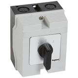Cam switch - changeover switch with off - PR 17 - 2P - 20 A - box 96x120 mm