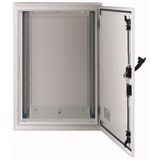 Surface-mounted installation distribution board with swiveling lever, IP55, HxWxD=1560x1200x270 mm