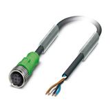 SAC-4P- 3,0-PUR/M12FS - Sensor/actuator cable