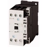 Contactor, 3 pole, 380 V 400 V 15 kW, 1 NC, RDC 240: 200 - 240 V DC, DC operation, Spring-loaded terminals