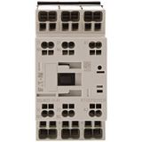 Contactor, 3 pole, 380 V 400 V 11 kW, 1 N/O, 1 NC, 24 V 50/60 Hz, AC operation, Push in terminals