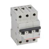 MCB RX³ 6000 - 3P - 400V~ - 40 A - C curve - prong/fork type supply busbars
