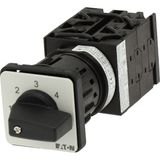 Step switches, T0, 20 A, centre mounting, 3 contact unit(s), Contacts: 5, 45 °, maintained, Without 0 (Off) position, 1-5, Design number 150