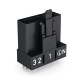 Plug for PCBs straight 5-pole black
