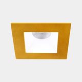 Downlight Play Deco Symmetrical Square Fixed 17.7W LED neutral-white 4000K CRI 90 33º Gold/White IP54 1610lm