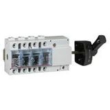 Isolating switch Vistop - 100 A - 4P - side handle, black - 9 modules