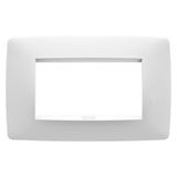 ONE PLATE - IN PAINTED TECHNOPOLYMER - 4 MODULE - SATIN WHITE - CHORUSMART