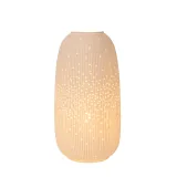 Lucide FLORES - Table lamp - Ø 17,5 cm - 1xE14 - White